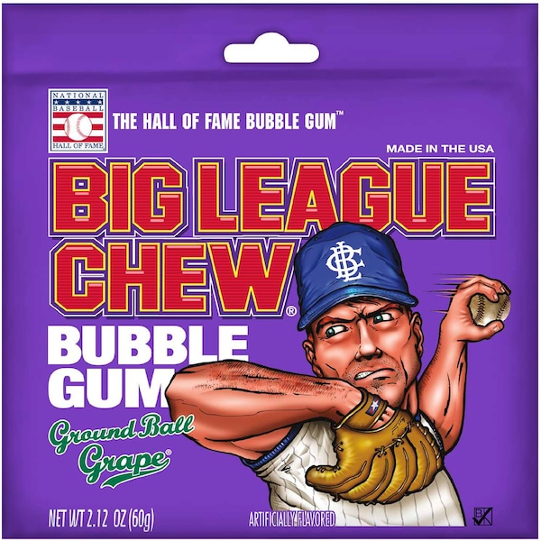 Big League Chew Big League Chew Grape Big League Chew 2.12 oz., PK108 66001 - main